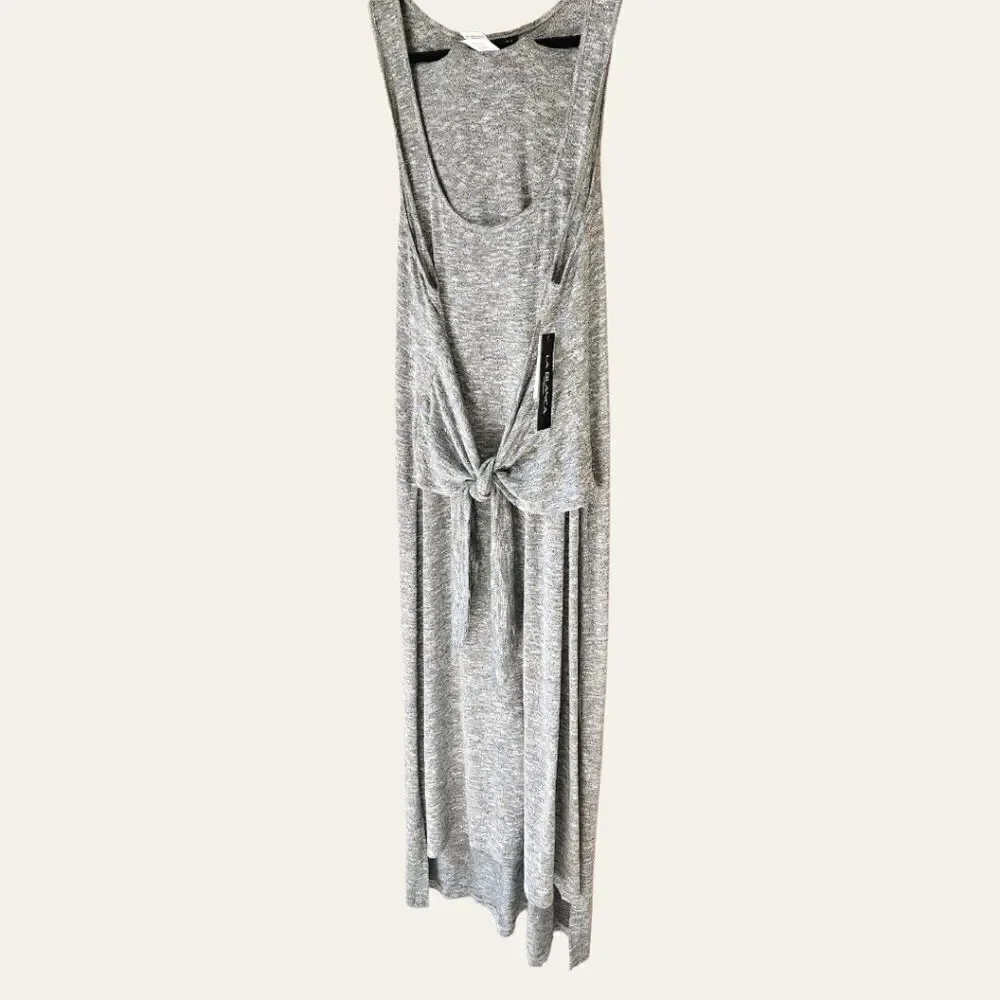 LA BLANCA PLUS SIZE Indigo Color Beach Tie Front Cover-Up dress.